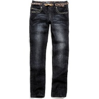 GUESS Kids Girls Big Girl Daredevil Skinny Jeans with Bel, DARK STONEWASH (14) GUESS Kids Girls Big Girl Daredevil Skinny Jeans with Bel, DARK STONEWASH (14)