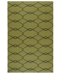 Stunning in its simplicity, this artist-designed area rug from Surya brings a calming beauty to any area in your home. Interlocking lines crisscross against a soft green background, creating a chic lattice-like pattern that's stylishly simple. Stunning in its simplicity, this artist-designed area rug from Surya brings a calming beauty to any area in your home. Interlocking lines crisscross against a soft green background, creating a chic lattice-like pattern that's stylishly simple.