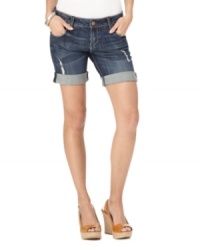 These super-cute denim shorts from Kut from the Kloth offer effortless summer style, with a vintage-inspired wash and rolled cuff. These super-cute denim shorts from Kut from the Kloth offer effortless summer style, with a vintage-inspired wash and rolled cuff.