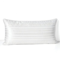 Crisp and bright, this luxurious Hudson Park decorative pillow boasts all-over beadwork in a shimmery white on white. Elegantly minimalist styling lets the luminous pattern shine through. Crisp and bright, this luxurious Hudson Park decorative pillow boasts all-over beadwork in a shimmery white on white. Elegantly minimalist styling lets the luminous pattern shine through.