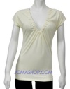 Ralph Lauren Womens Cream Knit Top In Small