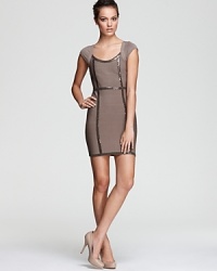 Flaunt and flatter your figure in this GUESS bandage dress. A body-con silhouette and sequin detailing draws attention to your most coveted assets. Flaunt and flatter your figure in this GUESS bandage dress. A body-con silhouette and sequin detailing draws attention to your most coveted assets.