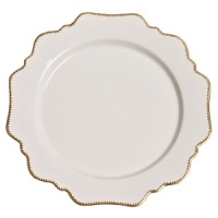 Defined by graceful silhouettes and hand-painted gold rims, this porcelain whiteware from Anna Weatherly adds a charming element to the table. Pair with more lavish pieces from Anna's assortment, or more simple accessories for an understated elegance. Defined by graceful silhouettes and hand-painted gold rims, this porcelain whiteware from Anna Weatherly adds a charming element to the table. Pair with more lavish pieces from Anna's assortment, or more simple accessories for an understated elegance.