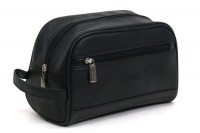 Kenneth Cole REACTION Men's Leather Zip Top Travel Kit,Black,One Size Kenneth Cole REACTION Men's Leather Zip Top Travel Kit,Black,One Size
