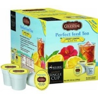 Keurig Celestial 16 Sweetened Lemon Perfect Iced Tea K-Cups Keurig Celestial 16 Sweetened Lemon Perfect Iced Tea K-Cups