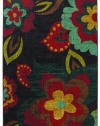 Townhouse Rugs 60-Inch by 96-Inch Area Rug, Kaleidoscope Floral