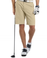 Never let them see you sweat. These moisture-wicking shorts from Izod help ensure you always keep your cool. Never let them see you sweat. These moisture-wicking shorts from Izod help ensure you always keep your cool.
