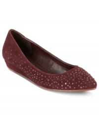 Quite the sparkling pair. With all-over jeweled embellishments, BCBGeneration's Ayannah wedges instantly dress up your favorite looks. Quite the sparkling pair. With all-over jeweled embellishments, BCBGeneration's Ayannah wedges instantly dress up your favorite looks.