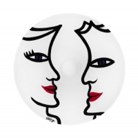 Kosta Boda 7071101 Open Minds Portraits Dish, White Kosta Boda 7071101 Open Minds Portraits Dish, White