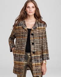 Send your style on a retro trip in this kate spade new york coat flaunting vintage tweed atop an oversized, swingy silhouette. Send your style on a retro trip in this kate spade new york coat flaunting vintage tweed atop an oversized, swingy silhouette.