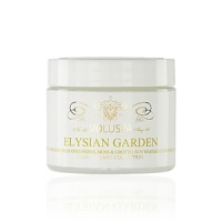 Elysian Garden emits the scent of a speckled sunlight shining through trees onto ferns, moss and grotto. Sun warmed citrus fruit and gentle green foliage.