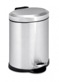 Honey-Can-Do TRS-01448 Oval Stainless Steel Step Can, 5-Liter Honey-Can-Do TRS-01448 Oval Stainless Steel Step Can, 5-Liter
