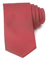 A micro basketweave pattern lends a classic look to this luxe silk tie from The Men's Store at Bloomingdale's. A micro basketweave pattern lends a classic look to this luxe silk tie from The Men's Store at Bloomingdale's.