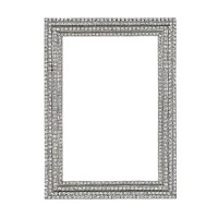 Crystal Pave Frames by Olivia Riegel. Modern and dazzling pave frame embellished with hand-set Swarovski crystals in a silver-tone metal finish.