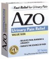 AZO Standard Urinary Pain Relief Tablets, 30-count Boxes (Pack of 3)