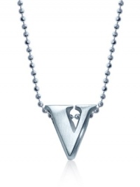 Alex Woo Little Letters Sterling Silver Letter V Pendant Necklace, 16 Alex Woo Little Letters Sterling Silver Letter V Pendant Necklace, 16