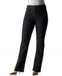 Classic casual style: the Tanya straight leg plus size jean from Lauren by Ralph Lauren. Classic casual style: the Tanya straight leg plus size jean from Lauren by Ralph Lauren.