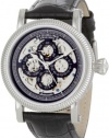 Stuhrling Original Men's 150A.33151 Symphony Maestro II Automatic Skeleton Date Black Leather Strap Watch