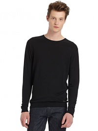 THE LOOKRound ribbed neckline Long ribbed cuff sleeves Colorblocked yokeMetal logo detail Ribbed hem THE MATERIALCottonCARE & ORIGINMachine washMade in Italy THE LOOKRound ribbed neckline Long ribbed cuff sleeves Colorblocked yokeMetal logo detail Ribbed hem THE MATERIALCottonCARE & ORIGINMachine washMade in Italy
