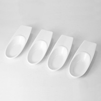 Set of 4 porcelain tasting spoons. Perfect for serving hors d'oeuvres. Set of 4 porcelain tasting spoons. Perfect for serving hors d'oeuvres.