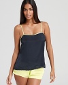 Add a pop of neon to your sleep drawer with the electric straps of Juicy Couture's tumbled satin cami.