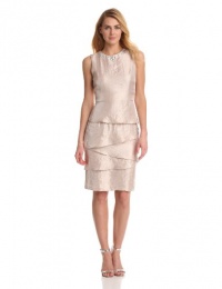 London Times Women's Sleeveless Tiered Skirt Dress London Times Women's Sleeveless Tiered Skirt Dress