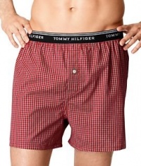 Tommy Hilfiger Men's Plaid Boxer Tommy Hilfiger Men's Plaid Boxer