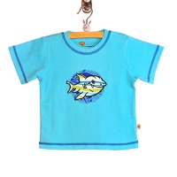 Tangerine Tree Little Boys Size 5 Aqua Blue Shark Tee Shirt Tangerine Tree Little Boys Size 5 Aqua Blue Shark Tee Shirt