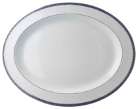 Bernardaud Athena Platinum Navy Oval Platter Large Bernardaud Athena Platinum Navy Oval Platter Large