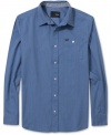 Change up your casual carousel of shirts with this button-front shirt from Hurley. From the beach to the boardwalk, this is a sharp addition to your rotation.