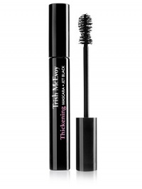 For a dressed-up, false-lash effect, Trish's dramatically thickening, intensely black, buildable mascara with its revolutionary hourglass brush loads, separates and lifts each lash to deliver the thickest fringe. The luxurious formula stays just-applied looking all day without clumping, smudging or flaking. For a dressed-up, false-lash effect, Trish's dramatically thickening, intensely black, buildable mascara with its revolutionary hourglass brush loads, separates and lifts each lash to deliver the thickest fringe. The luxurious formula stays just-applied looking all day without clumping, smudging or flaking.