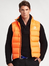 Crafted from durable polyester ripstop, this sporty down vest provides superior cold-weather protection without the bulk.Two-way zip frontSide zip pocketsAbout 22 from shoulder to hemPolyesterFill: 80% down/20% other feathersMachine washImported Crafted from durable polyester ripstop, this sporty down vest provides superior cold-weather protection without the bulk.Two-way zip frontSide zip pocketsAbout 22 from shoulder to hemPolyesterFill: 80% down/20% other feathersMachine washImported