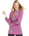 Charter Club's petite printed tunic adds an exotic touch to any ensemble. The silhouette is so flattering, too!