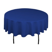 90 in. Round Polyester Tablecloth Royal Blue 90 in. Round Polyester Tablecloth Royal Blue