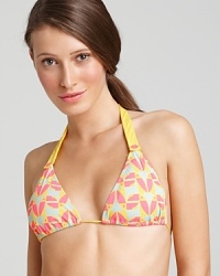 Hello sunshine! This MARC BY MARC JACOBS bikini combines a geometric toucan print with a cheerful palette that's perfect for pool parties and backyard barbecues. Hello sunshine! This MARC BY MARC JACOBS bikini combines a geometric toucan print with a cheerful palette that's perfect for pool parties and backyard barbecues.