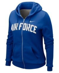Spread the spirit and cheer on your favorite team with this NCAA Air Force Falcons hoodie from Nike. Spread the spirit and cheer on your favorite team with this NCAA Air Force Falcons hoodie from Nike.