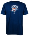 Sport your favorite team's winning spirit in this Oklahoma Thunder's tee by adidas.