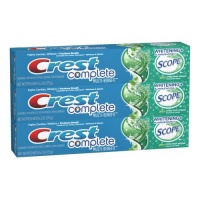 Crest Complete Whitening Plus Scope Toothpaste - Minty Fresh Triple Pack 18.6 Oz Crest Complete Whitening Plus Scope Toothpaste - Minty Fresh Triple Pack 18.6 Oz