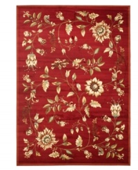 An intricate display of cascading florals creates this purely elegant Lyndhurst area rug from Safavieh. Crafted in Turkey of soft polypropylene, this rug radiates timeless allure with the added convenience of easy-care construction. (Clearance) An intricate display of cascading florals creates this purely elegant Lyndhurst area rug from Safavieh. Crafted in Turkey of soft polypropylene, this rug radiates timeless allure with the added convenience of easy-care construction. (Clearance)