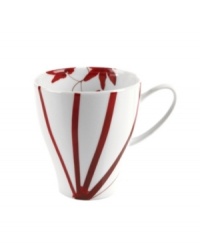 Sprinkle your table with vibrant red flowers with the light and breezy Pure Red mug from Mikasa. The classic shape makes this dinnerware and dishes collection ideal for everyday use while the airy, organic design also makes a festive dinner party set. Sprinkle your table with vibrant red flowers with the light and breezy Pure Red mug from Mikasa. The classic shape makes this dinnerware and dishes collection ideal for everyday use while the airy, organic design also makes a festive dinner party set.