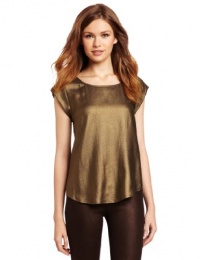 Joie Women's Rancher B Savory Silk Blouse, Caviar/Gold, X-Small Joie Women's Rancher B Savory Silk Blouse, Caviar/Gold, X-Small