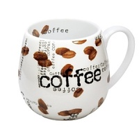 Whimsical drinkware to add fun and color to the table. Konitz mugs feature the highest quality color and glaze. This cozy mug has a collage of coffee beans a different scripts of coffee written all over. Whimsical drinkware to add fun and color to the table. Konitz mugs feature the highest quality color and glaze. This cozy mug has a collage of coffee beans a different scripts of coffee written all over.