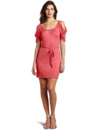 Wrapper Cold-Shoulder Dress Wrapper Cold-Shoulder Dress