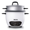 Aroma ARC-743-1NG 3-Cup (Uncooked)  6-Cup (Cooked) Rice Cooker and Food Steamer, White