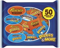 Hershey's Snack Size Assortment (Almond Joy & Reese's), 50-Piece, 26.5-Ounce Bags (Pack of 2) Hershey's Snack Size Assortment (Almond Joy & Reese's), 50-Piece, 26.5-Ounce Bags (Pack of 2)
