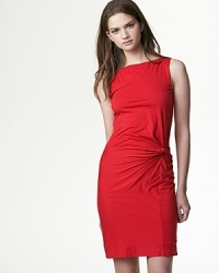 A knot at the hip creates flattering drape on this Velvet by Graham & Spencer dress--sure to be your easy-chic go-to. A knot at the hip creates flattering drape on this Velvet by Graham & Spencer dress--sure to be your easy-chic go-to.
