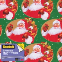 Scotch Premium Heavy Weight Gift Wrap, Santa's Sack Pattern, 25-Square Feet, 30-Inch x 10-Feet (AM-WPSS-12) Scotch Premium Heavy Weight Gift Wrap, Santa's Sack Pattern, 25-Square Feet, 30-Inch x 10-Feet (AM-WPSS-12)