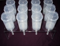 Push up Pop Container Acrylic Stand - Holds 12 Containers Push up Pop Container Acrylic Stand - Holds 12 Containers