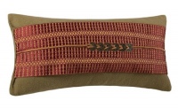 Natori Snow Lion Oblong 10x22 Silk Decorative Pillow Olive Natori Snow Lion Oblong 10x22 Silk Decorative Pillow Olive