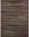 Nourison Interpretations Multicolor Stripe 5.3-Feet by 7-1/2-Feet Polyacrylic Area Rug